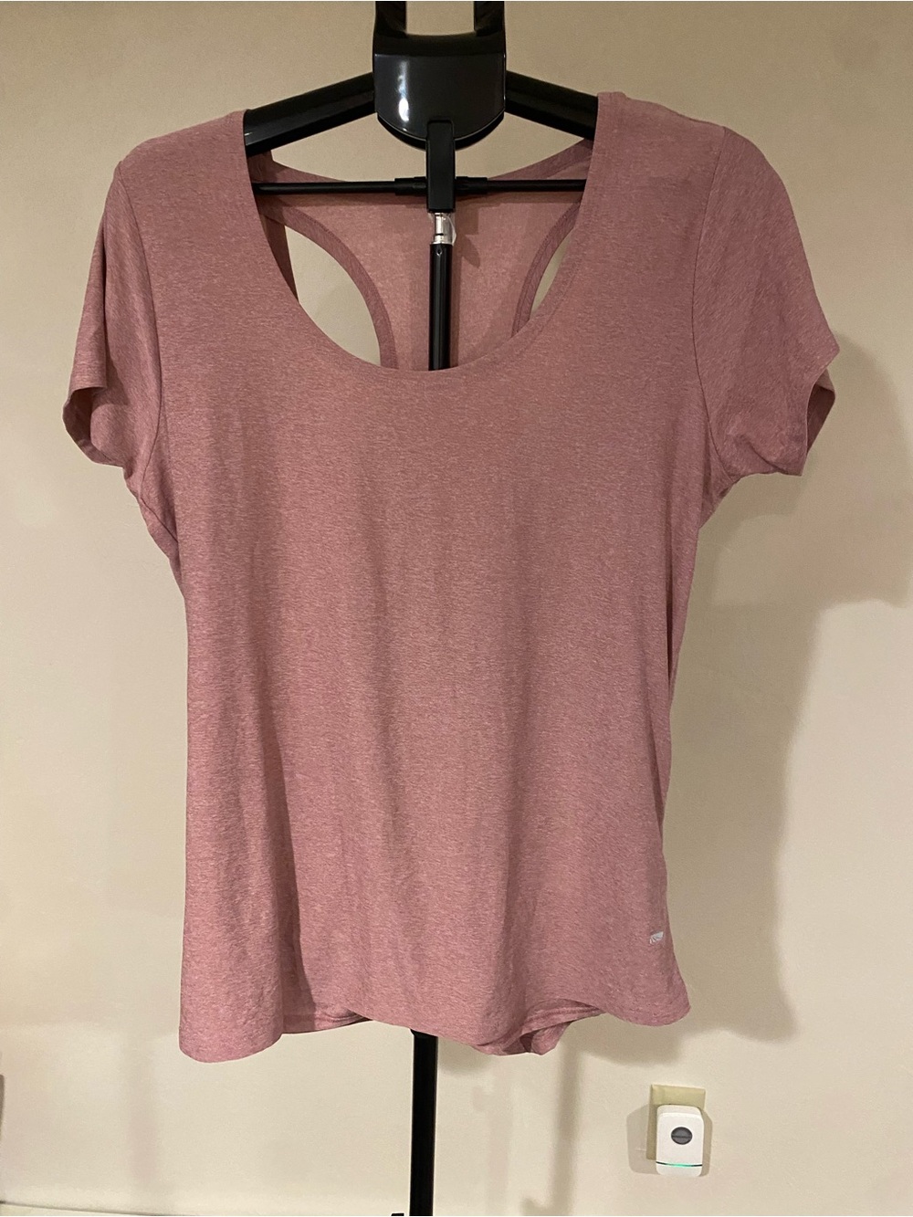 Marika Scoop Neck Short Sleeve Tee in Dusty Rose